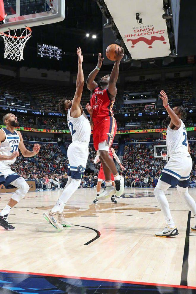 鹈鹕完胜山东队，锡安扛起全队